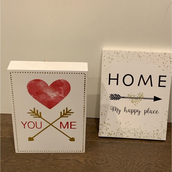 2 x home canvas wall deco art.  Size 6”w x 8”h - Picture 3 of 7